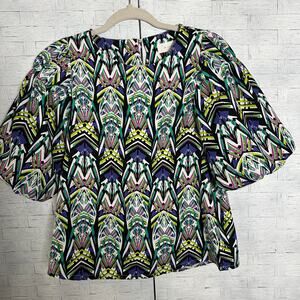 By princess colorful blouse balloon sleeves castlecore streetwear feminine